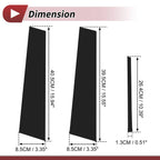 6 Pcs Door Pillar Window Trim for Lexus ES (2019–2022) Black