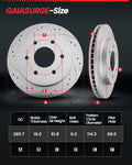 Rear Disc Brake Rotors Calipers + Pads for Nissan Frontier (2005–2022)