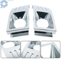 Set of 2 Front Fog Light Trim Covers for Ford Flex (2009–2012) Chrome