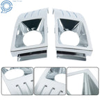 Set of 2 Front Fog Light Trim Covers for Ford Flex (2009–2012) Chrome