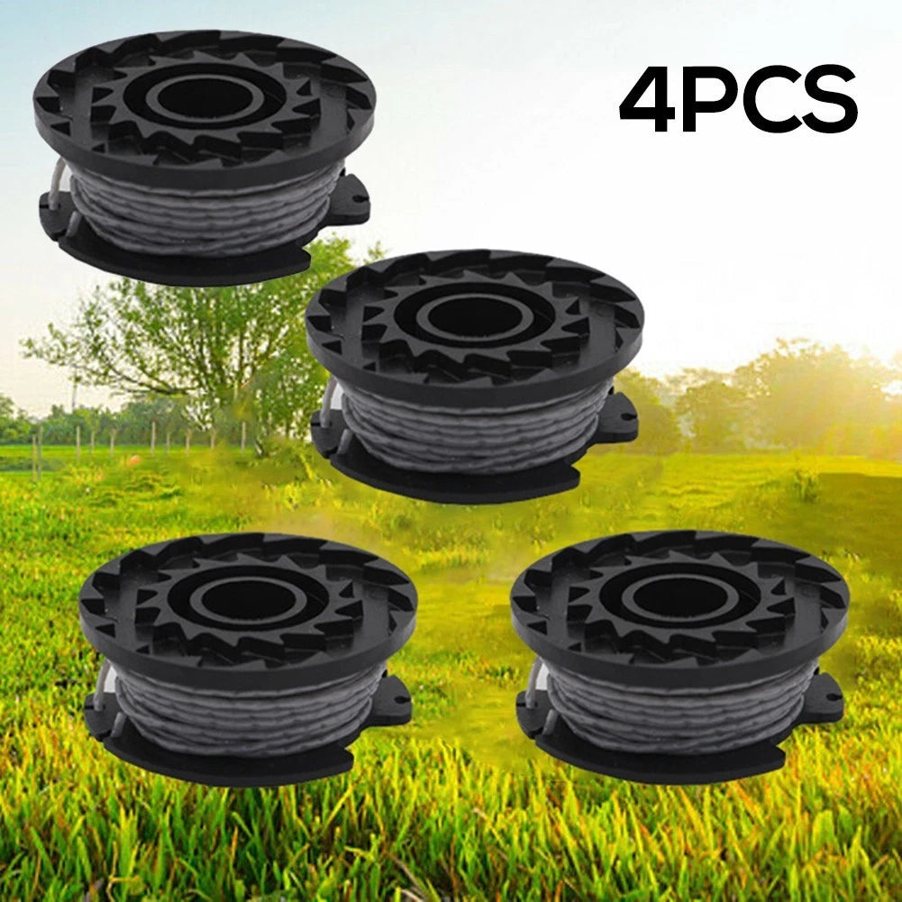 Set of 4 String Trimmer Spools for GreenWorks (Compatible 065 Inch)
