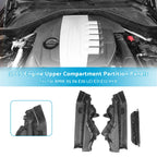 3PCS Engine Upper Compartment Partition Panels for BMW X5 X6 (2007–2013)