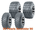 Set of 2 ATV Tires 19x7-8 & 18x9.5-8 for Polaris Scrambler 90 (2003)