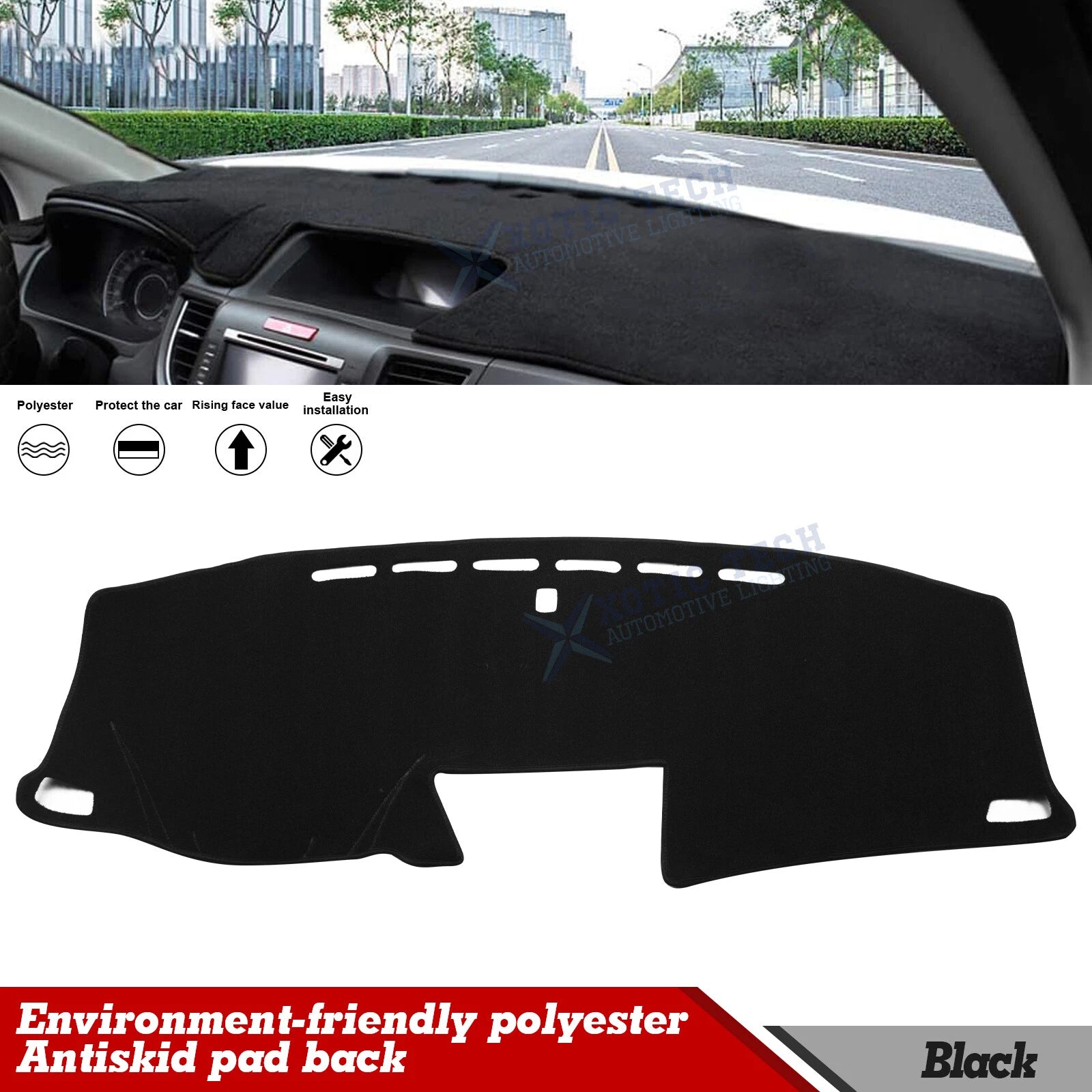 Non-Slip Dash Overlay Cover for Honda CR-V (2012–2016)