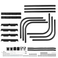 Aluminum Bed Extender for Small Truck (49-61in Adjustable, Black)
