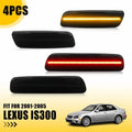 Set of 4 Smoked Lens LED Side Marker Lights for Lexus IS300 (2001–2005)
