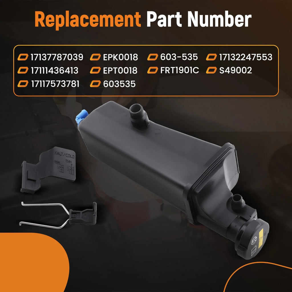 Coolant Reservoir Bottle w/ Sensor for BMW 320i 325i 330i E46 X3 X5 (1998–2006)