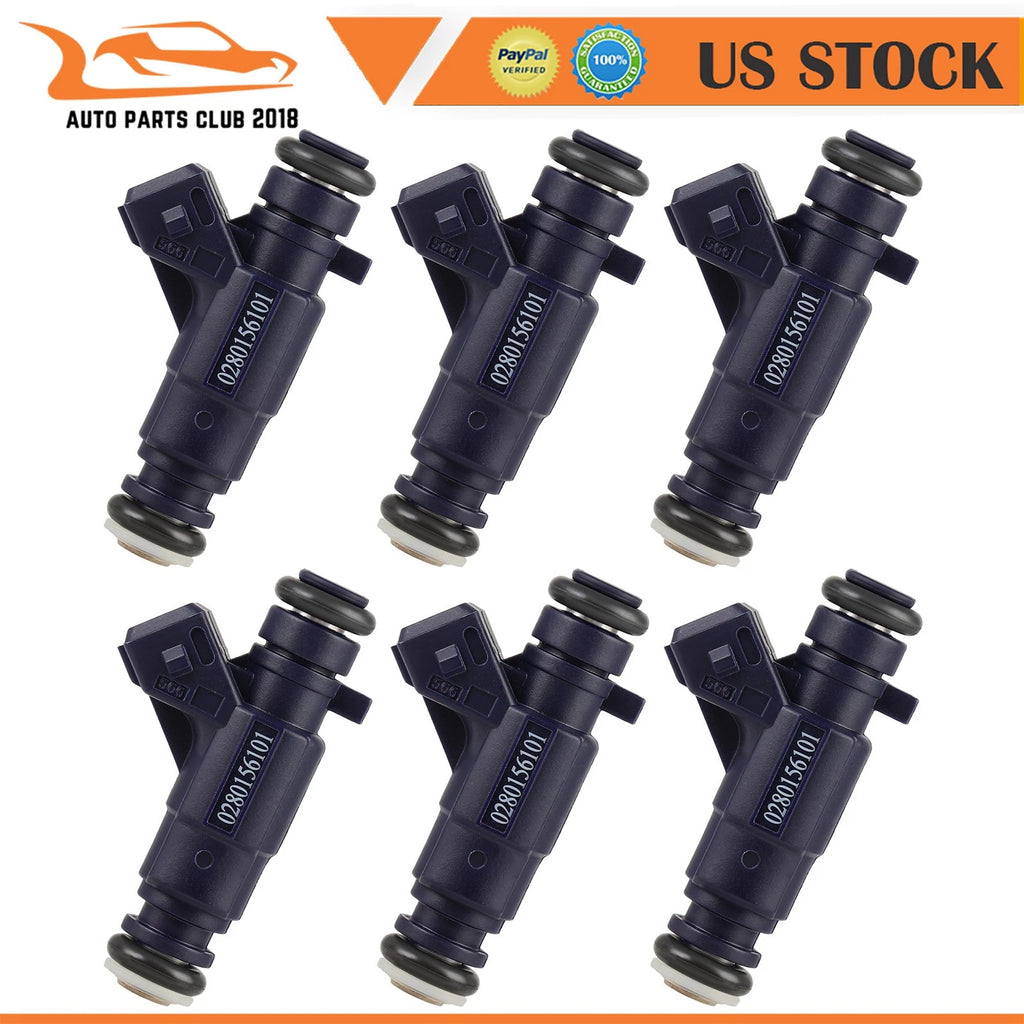 Set of 6 Fuel Injectors for Porsche Cayenne 4.5L (2003–2006) FJ870