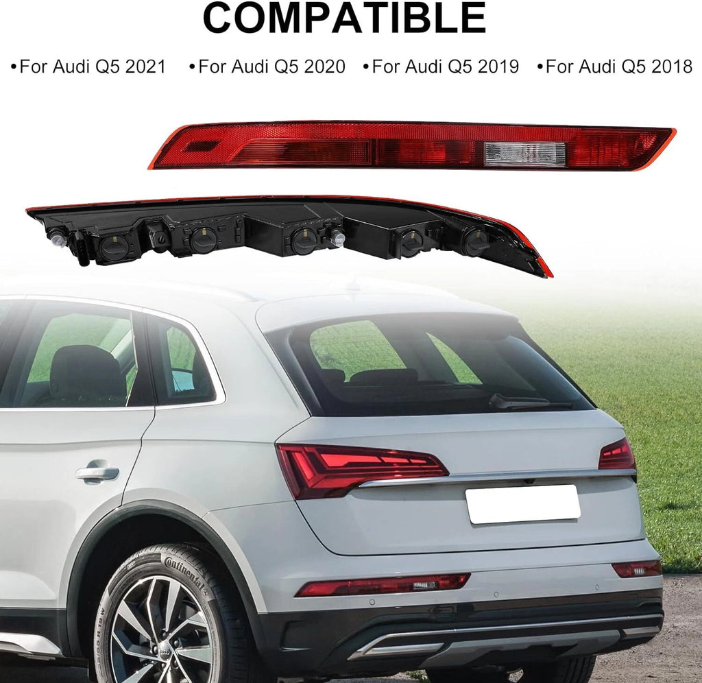 Right Rear Bumper Light for Audi Q5 (2018–2021) - Tail Brake Light