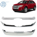 Front Bumper Grille Set for Ford Edge (2011–2014) Chrome Silver