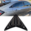 2Pcs Side Quarter Window Vent Louver Shutter Cover for Honda Civic (2016–2020)
