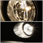Front Bumper Fog Lights for Ford F150 (2011–2014) Chrome Housing w/ Bulbs & Bezels