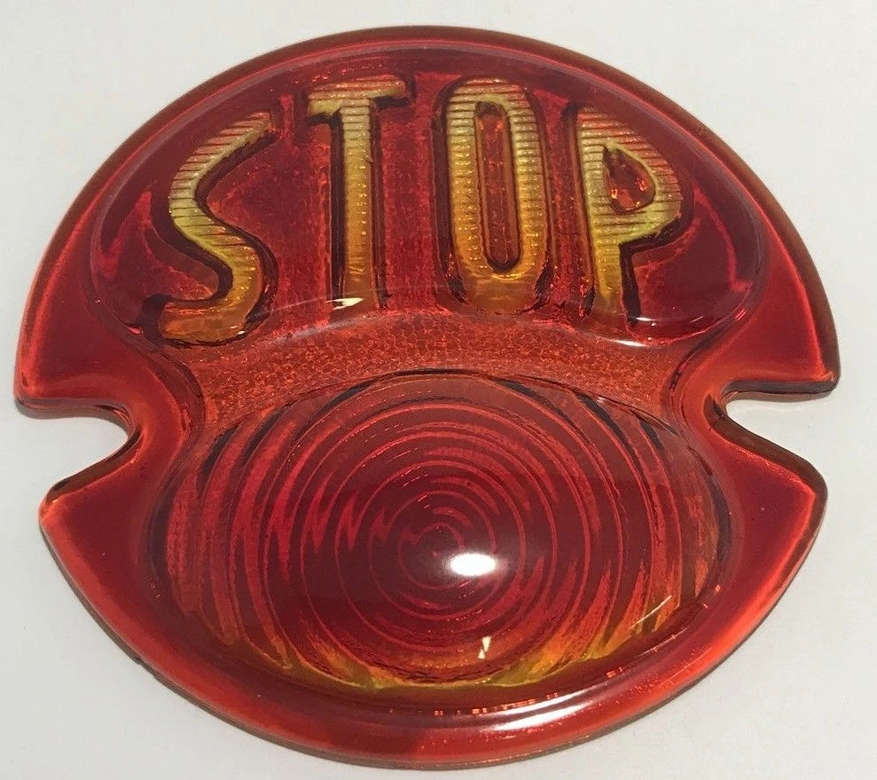 Glass Stop Lens Pair for Ford Model A Duolamp Tail Light (1928–1931)