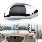 Left Side Rear View Mirror Cover Cap Chrome for Jaguar XF XFR XJ (2008-2015)