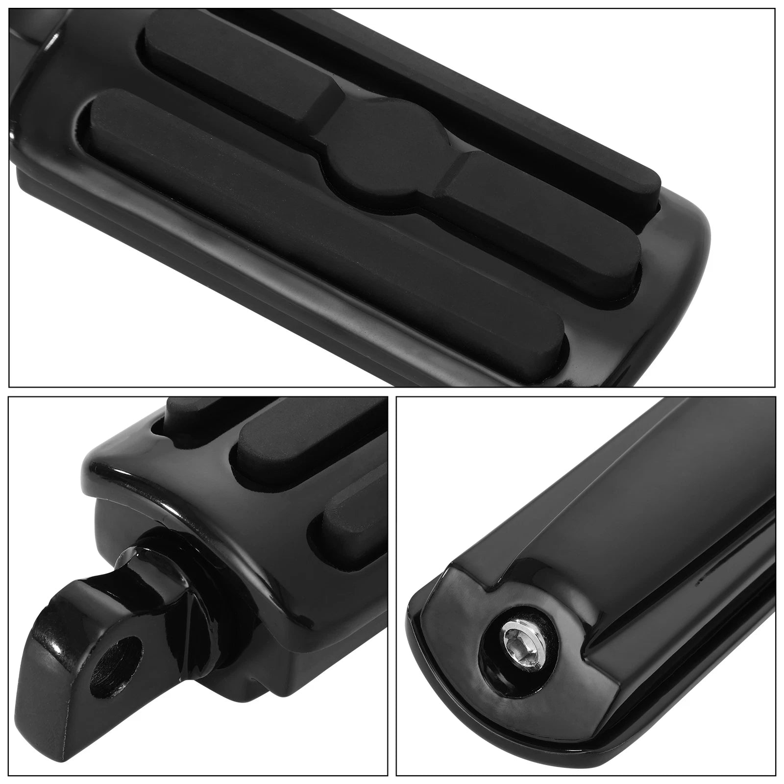 Foot Pegs Rest for Harley Touring Electra Street Road Glide (2014–2023) Black