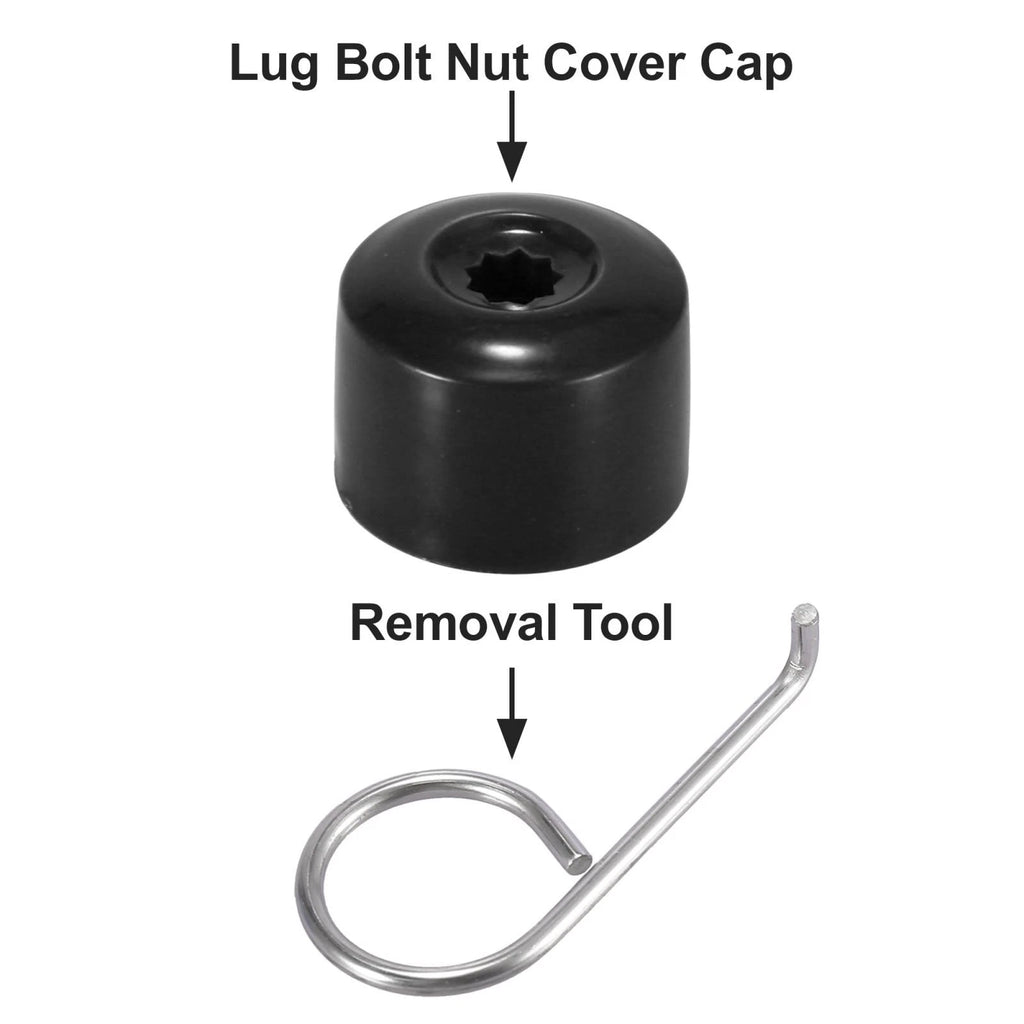 20pcs Wheel Lock Lug Nut Cap with Tool for VW Golf Passat Jetta 