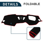 Dashboard Cover Mat for BMW 4 Series (2021) - Sun Protector Pad Black Red