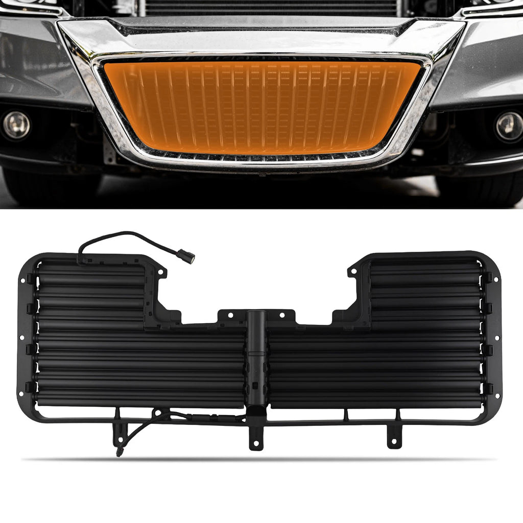 Active Radiator Grill Shutter for Silverado 1500 LS (2017–2018) Black w/ Motor