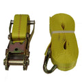 2" x 27' Ratchet Tie Down Strap w/ J Hook for Truck Towing (10000 lb)