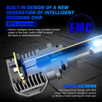 2X 9006 HB4 LED Headlight Bulbs for 6500K White