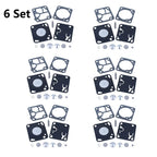 Set of 6 Carburetor Repair Kits for Walbro K1-MDC (McCulloch 110-140)