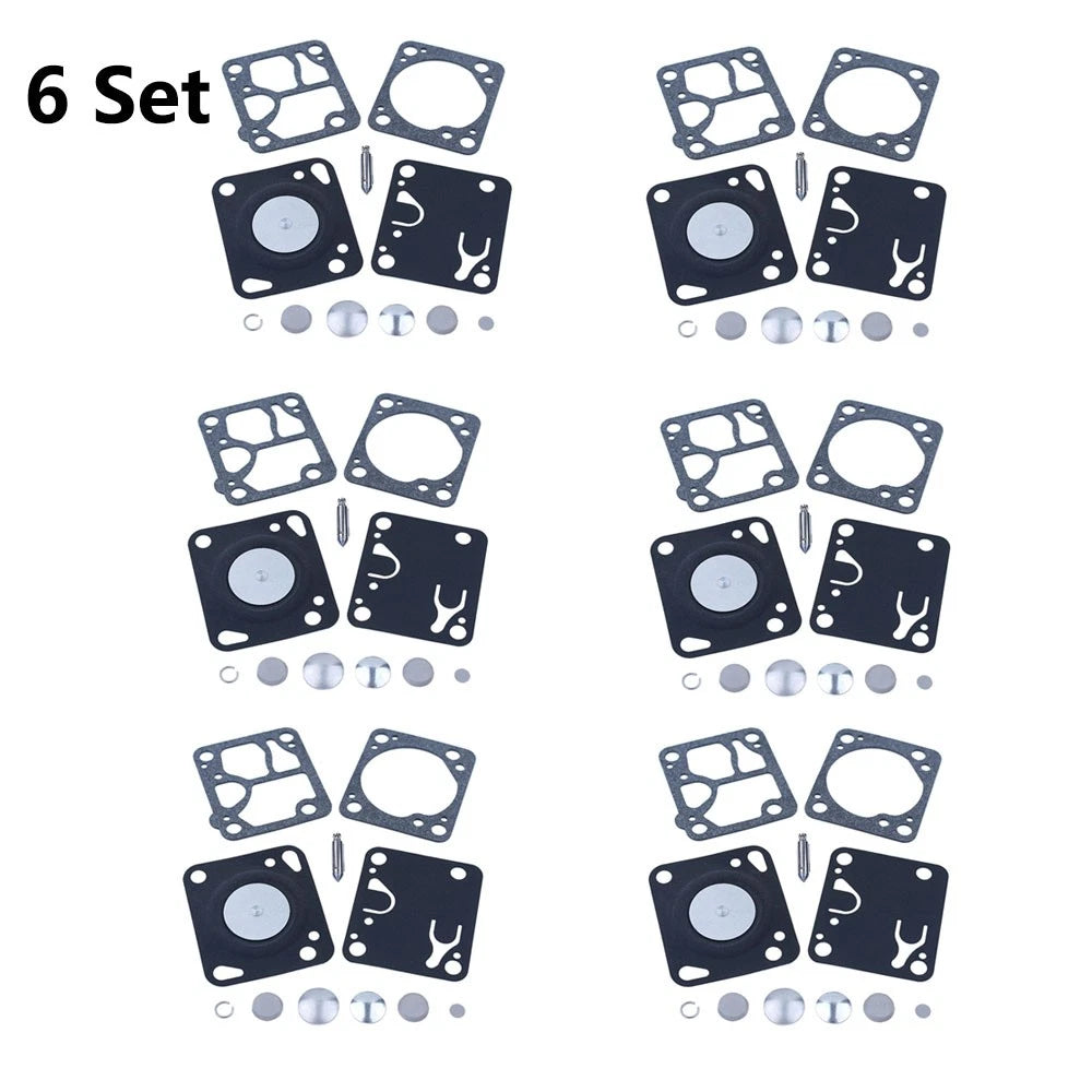 Set of 6 Carburetor Repair Kits for Walbro K1-MDC (McCulloch 110-140)