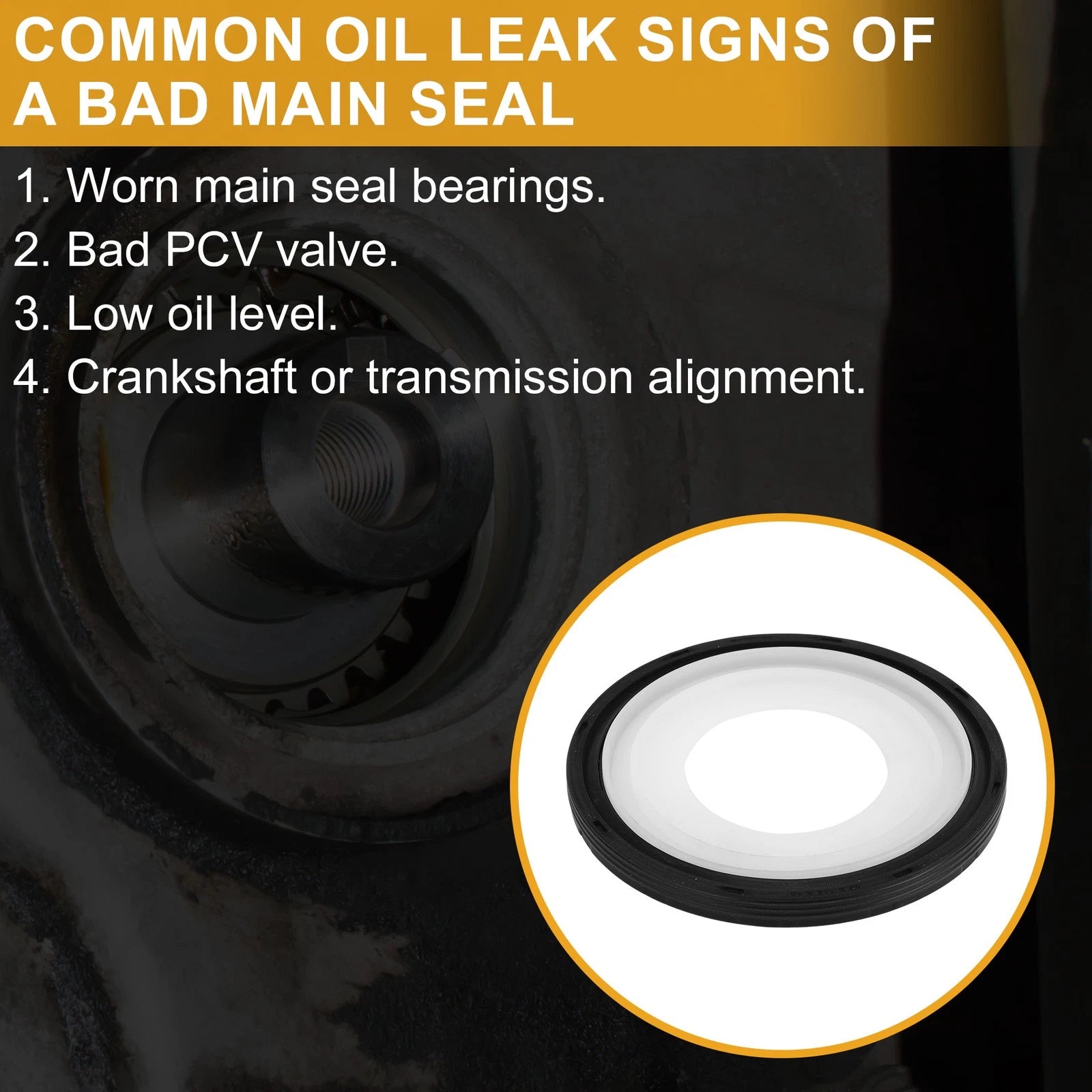 Engine Rear Crankshaft Oil Seal for Chevrolet Avalanche (No. 12585671)