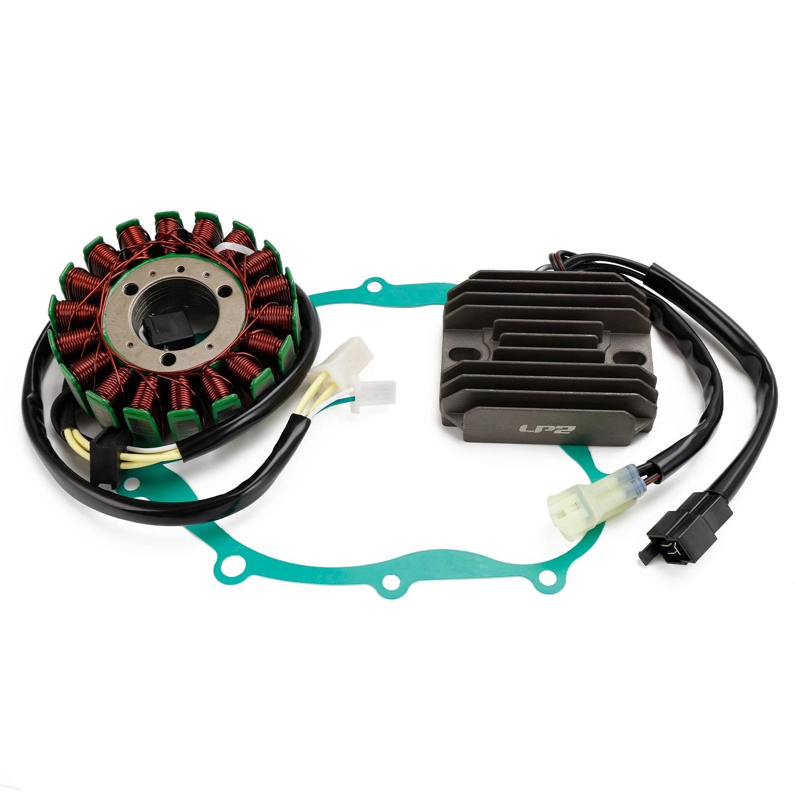 Magneto Stator, Voltage Rectifier, Gasket for Suzuki Vstrom DL650 (2004–2016)