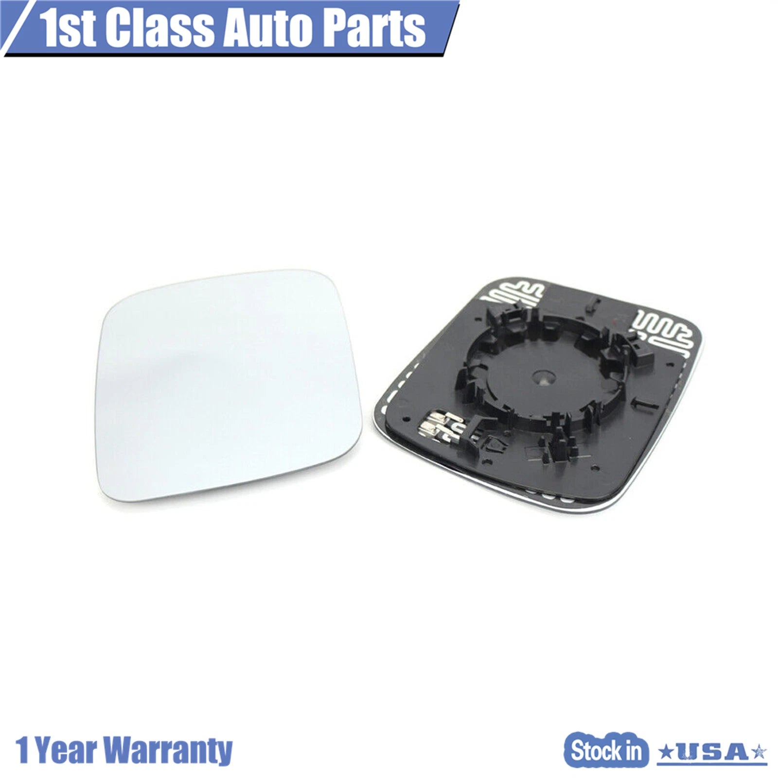 Pair Rear View Mirror Glass for Jeep Renegade (2015-2020)