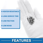 50 Pcs 6.5mm G100 Precision Steel Ball Bearings for Various Applications