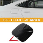 Fuel Tank Door Cap for Mitsubishi Eclipse (Carbon Fiber, Black Red)
