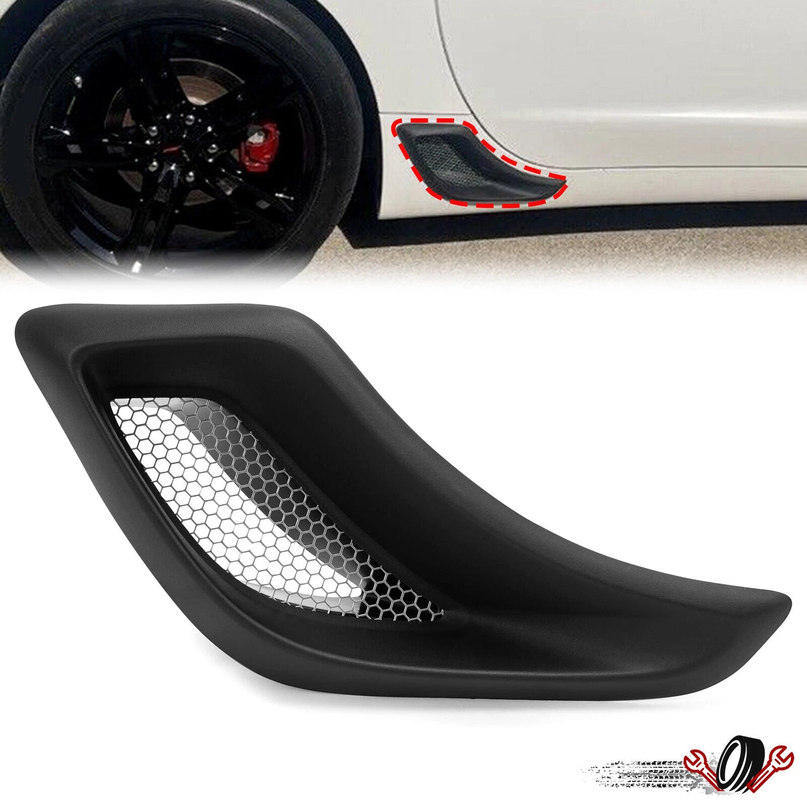 Rear Brake Duct Scoop Vent for C5 Corvette Z06 (1997–2004)