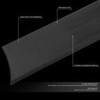 OE Style Tailgate Bed Rail Cap Side Trim Panel for Toyota Tundra (2014–2020)