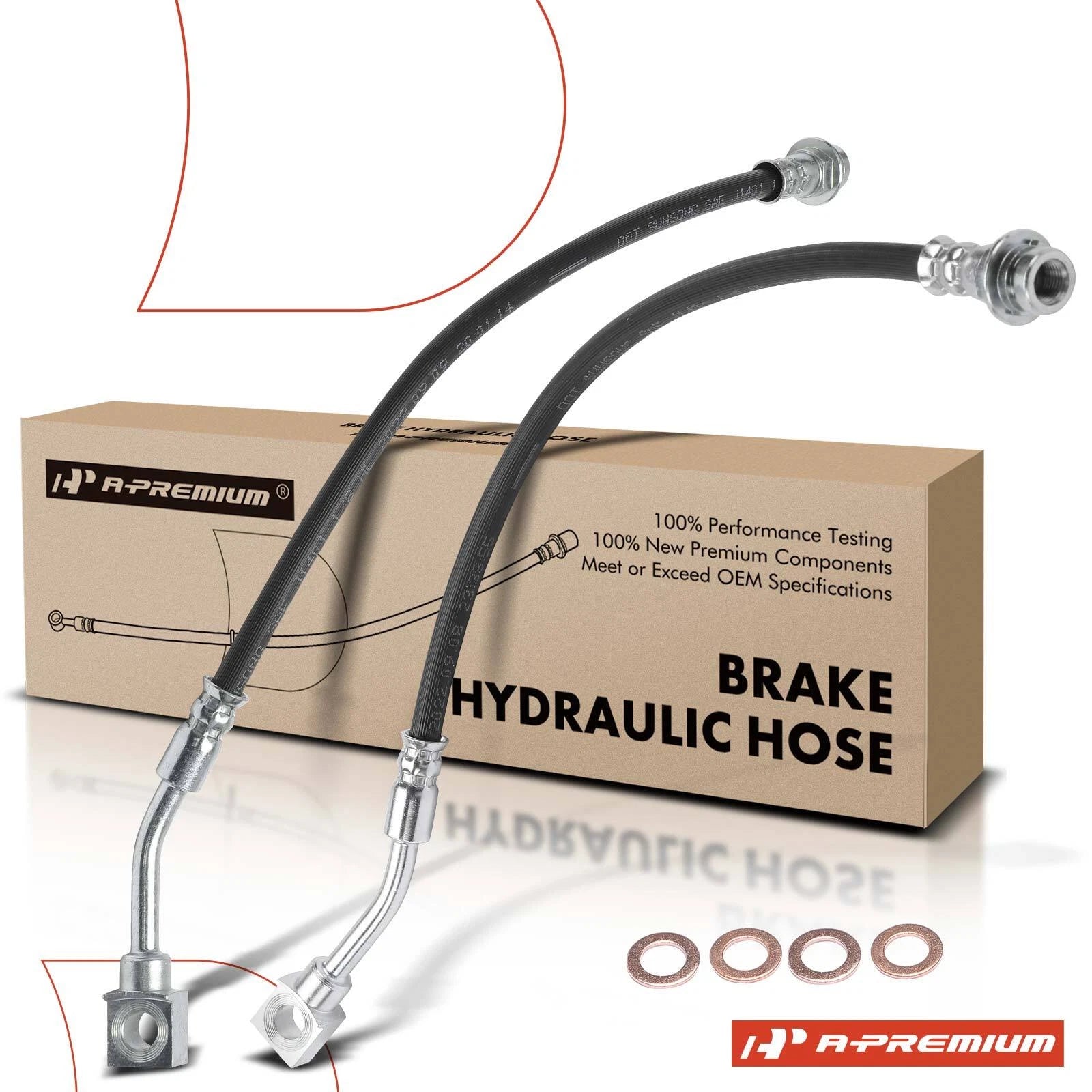2X Rear Brake Hydraulic Hose for Chevy Uplander (2005–2008)