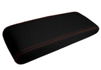 Carbon Fiber Console Lid Cover for Toyota Supra MK3 (1986–1992) Red Stitch