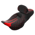 Driver Passenger Seat & Backrest Pad for Harley Street Glide (2009–2023)