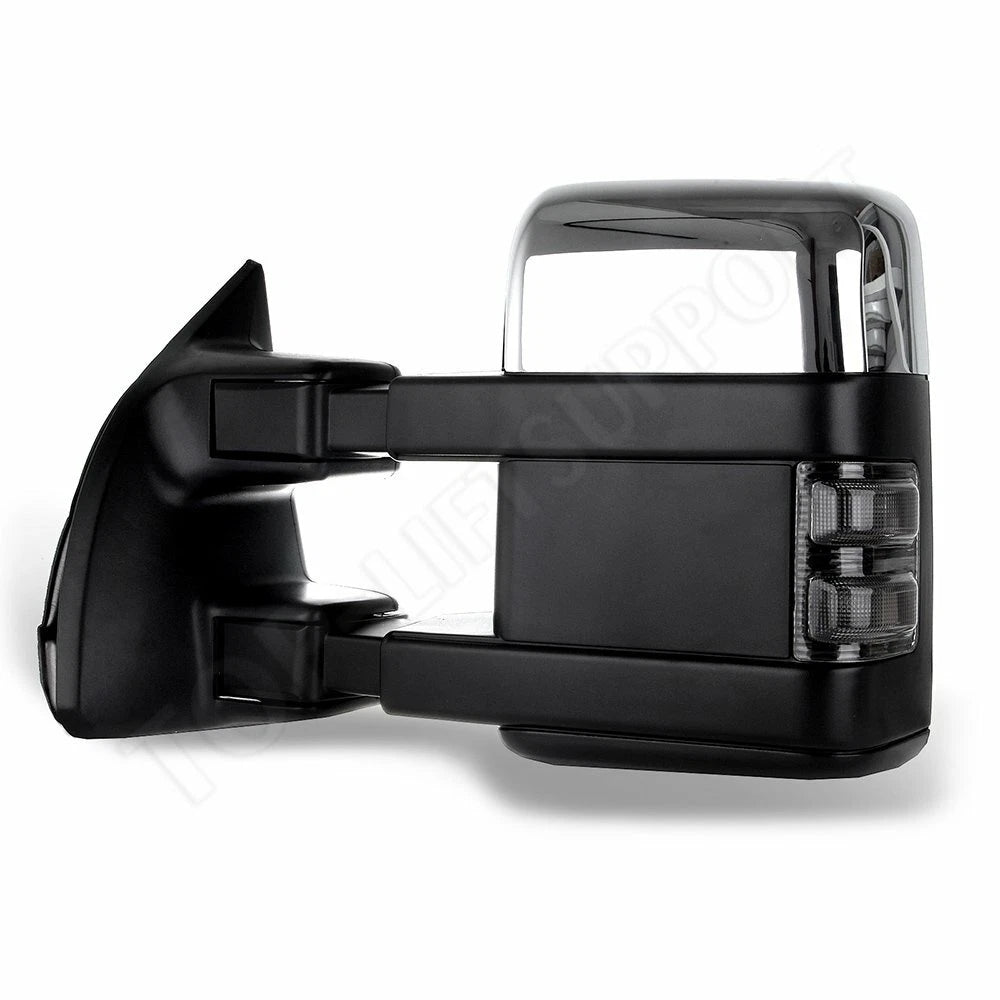 Chrome Tow Mirrors for Ford F250 F350 F450 F550 (2008–2016)
