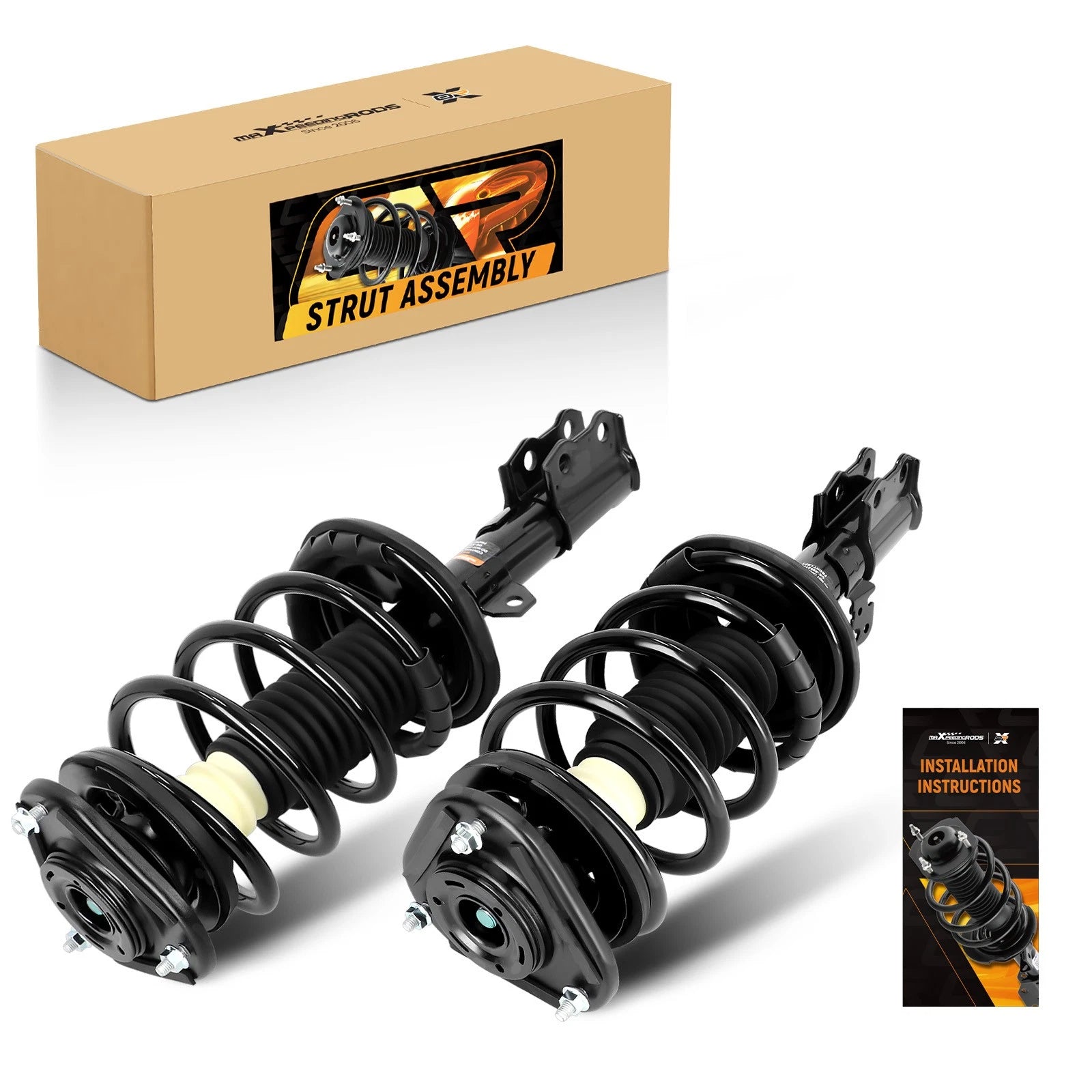 Front Struts w/ Coil Spring Assembly Set of 2 for Toyota Corolla (2003–2008)