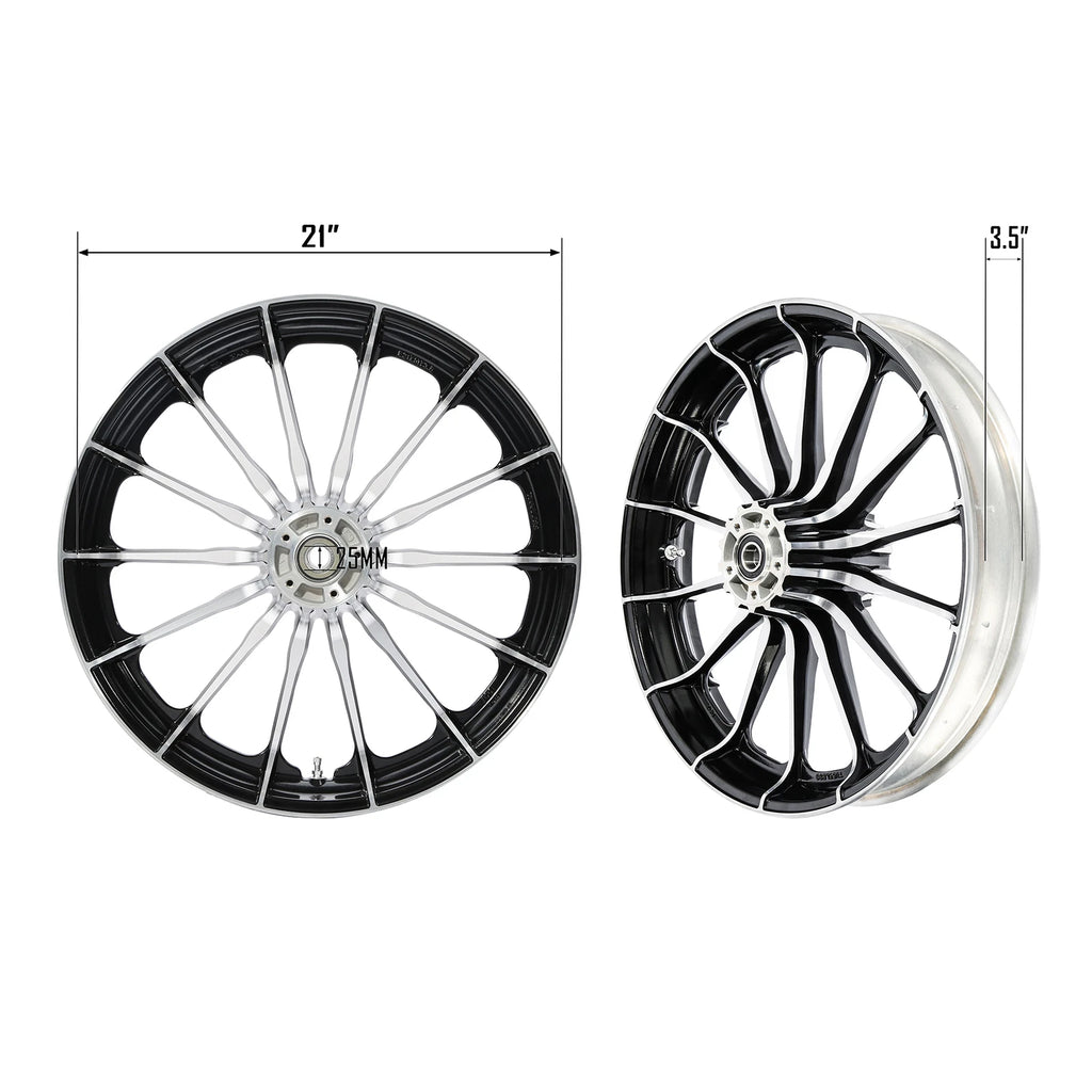 21" Front Wheel Dual Rim for Harley Touring Road King (2008–2025) 22 ABS