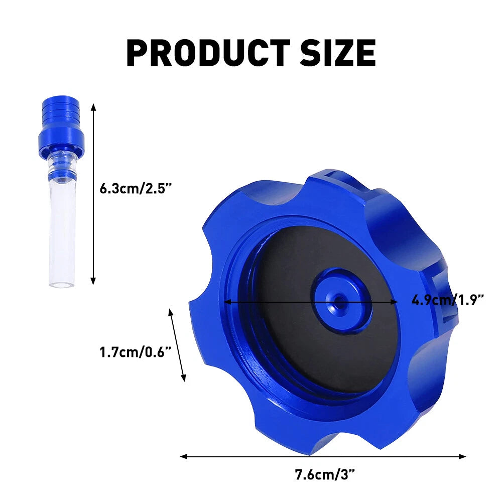 CNC Gas Tank Fuel Cap Cover for Kawasaki KX65 KX85 KX100 (2000–2023)