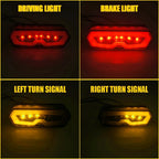 2X Integrated Brake Tail Light Turn Signals for Honda MSX/GROM125 (2013–2023)