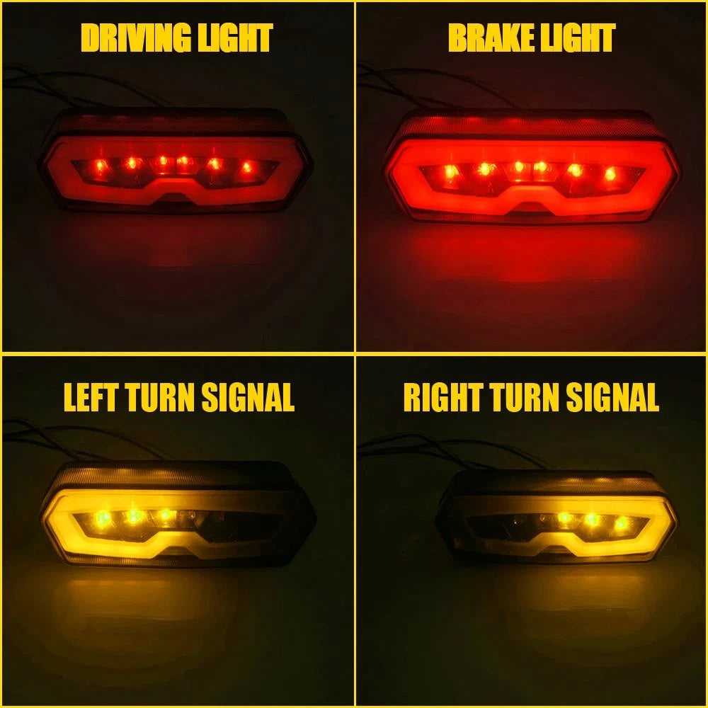 2X Integrated Brake Tail Light Turn Signals for Honda MSX/GROM125 (2013–2023)