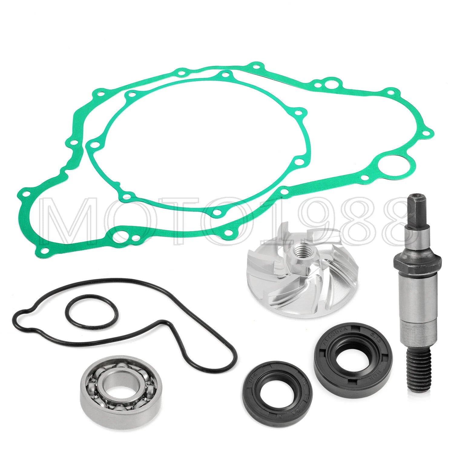 Water Pump Repair Kit for Yamaha YFZ450 (2004–2013) - Impeller, Seal, Shaft, Gaskets