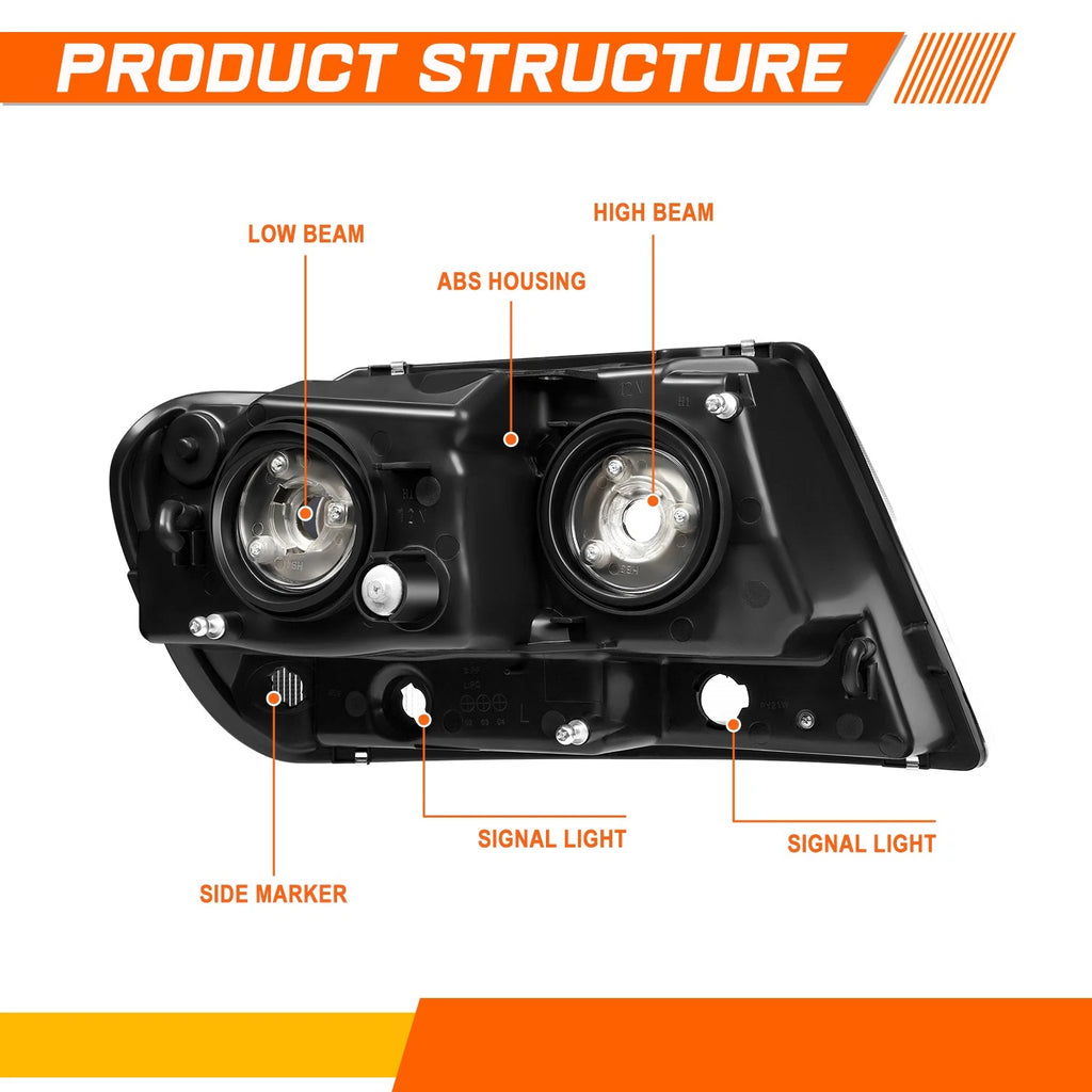 Fog Lights for Honda Civic (1996–1998) Amber Lens