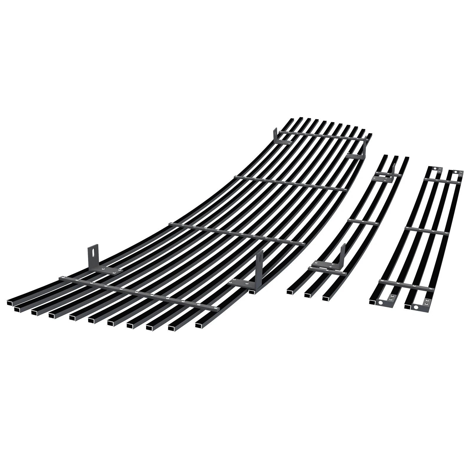 Stainless Black Billet Grille Combo for GMC Sierra 1500/2500HD/3500 (2003-2006)