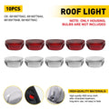 Set of 2 Amber Red Cab Roof Running Light Covers for Dodge Ram Promaster (2014–2023)