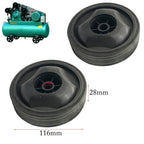 Plastic Caster Wheel for Air Compressor (116x28x13mm)