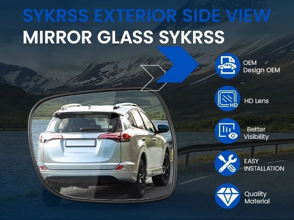 Heated Right Mirror Glass for Lexus RX330 RX400h (2004-2008)