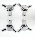 3 Bar Chrome Metal Spinners Set of 4 for Ford F-150 (2015–2020)