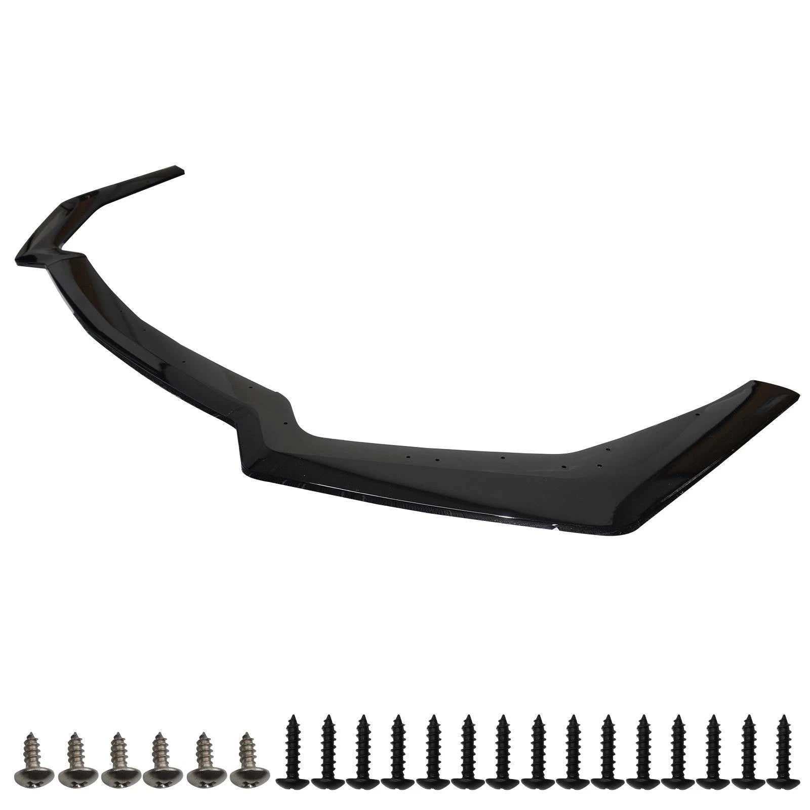 3Pcs Black Front Bumper Lip Splitter Spoiler for Ford Mustang (2018–2020)